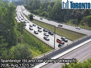 Don Valley Parkway near Spanbridge Road