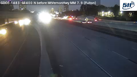 GDOT-1483: SR400 N before MtVernonHwy MM 7.9 (Fulton)