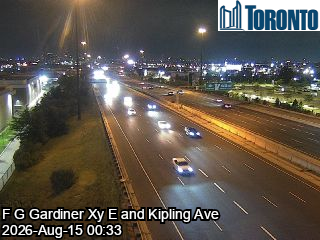 Gardiner Expressway near Wickman Road