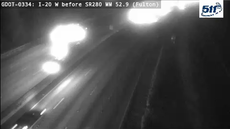 GDOT-0334: I-20 E before AndersonAve MM 53.2 (Fulton)