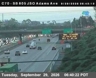 I-805 - (C070) I-805 : Just South of Adams Ave - South