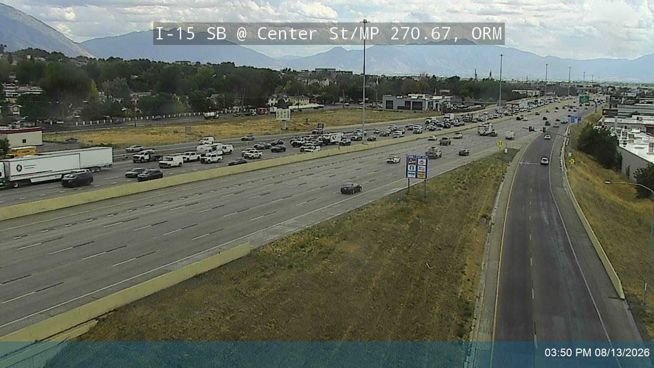 I-15 SB @ Center St / MP 270.67, ORM