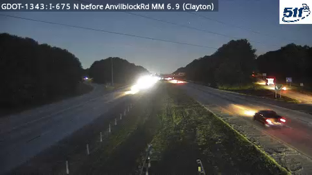 GDOT-1343: I-675 N before AnvilblockRd MM 6.9 (Clayton)