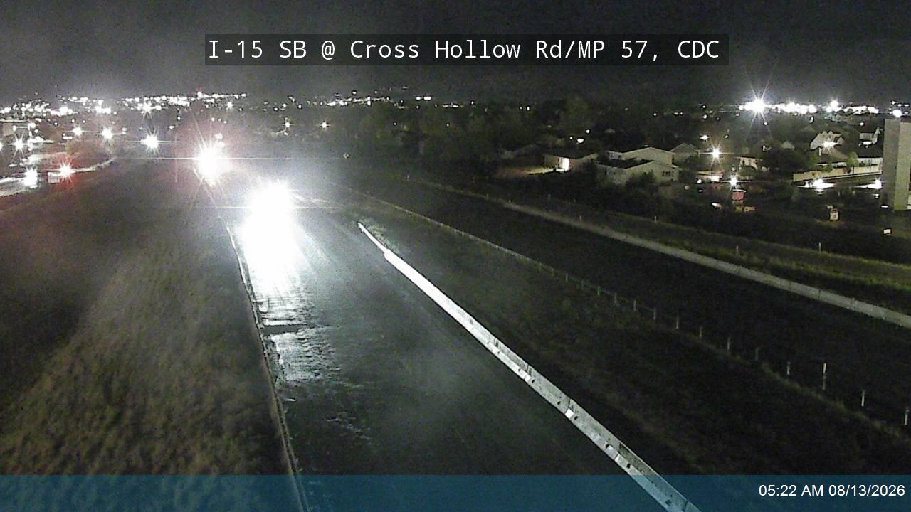 I-15 SB @ Cross Hollow Rd / MP 57, CDC
