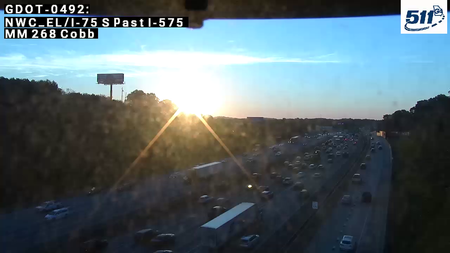 GDOT-0492: I-75 S past I-575 MM 268 (Cobb)