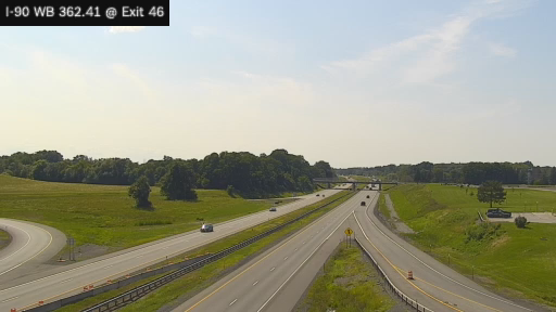 I-90 MP 362.41 WB at Interchange 46 (Henrietta)