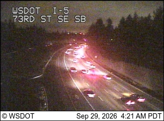 I-5 at MP 190.3: 73rd St SE, SB