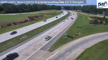 GDOT-0853: SR400/US19 N at McFarlandPkwy MM 23.9 (Forsyth)