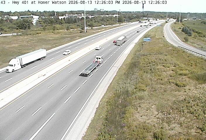 Highway 401 near Homer Watson Blvd