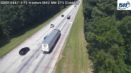 GDOT-0447: I-75 N before SR92 MM 274.8 (Cobb)